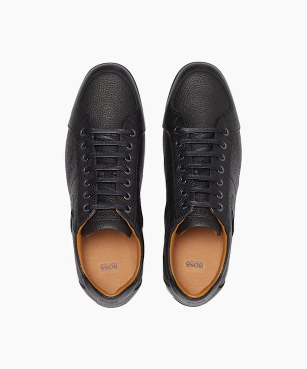 Dune London Saturn Low - Black Runner Lace-Up Trainers