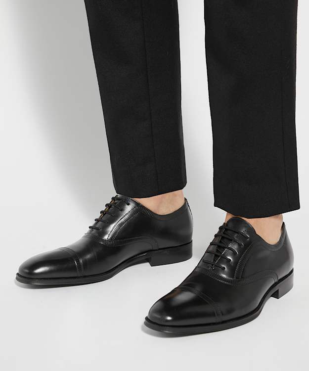 Dune London Segred - Black Toe Cap Lace Up Formal Shoes