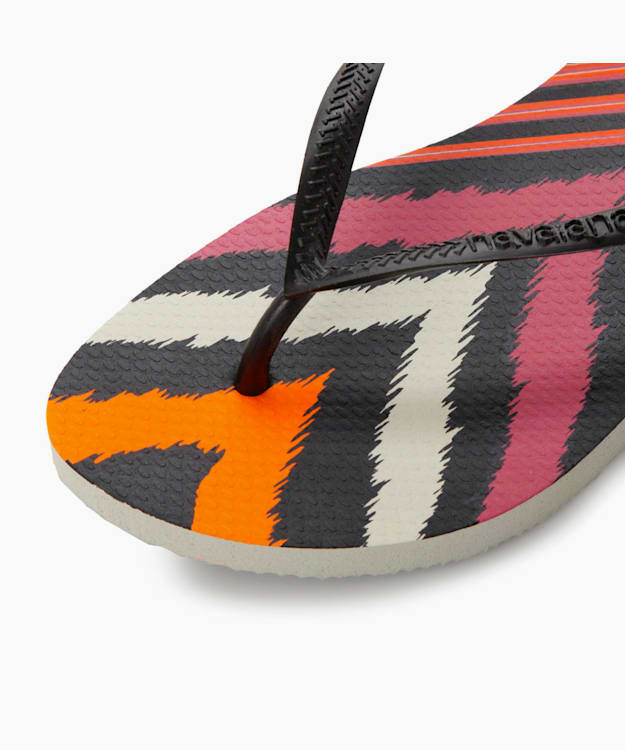 Dune London Slim Flip Flops - Black Havaianas Slim Tribal Print Flip Flops