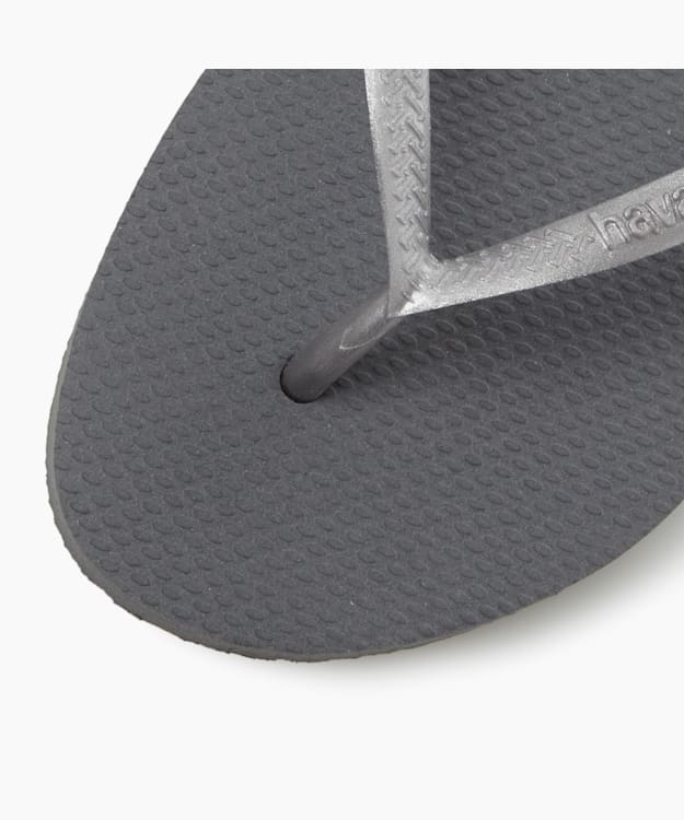 Dune London Slim Flip Flops - Grey Havaianas Slim Metallic Flip Flop