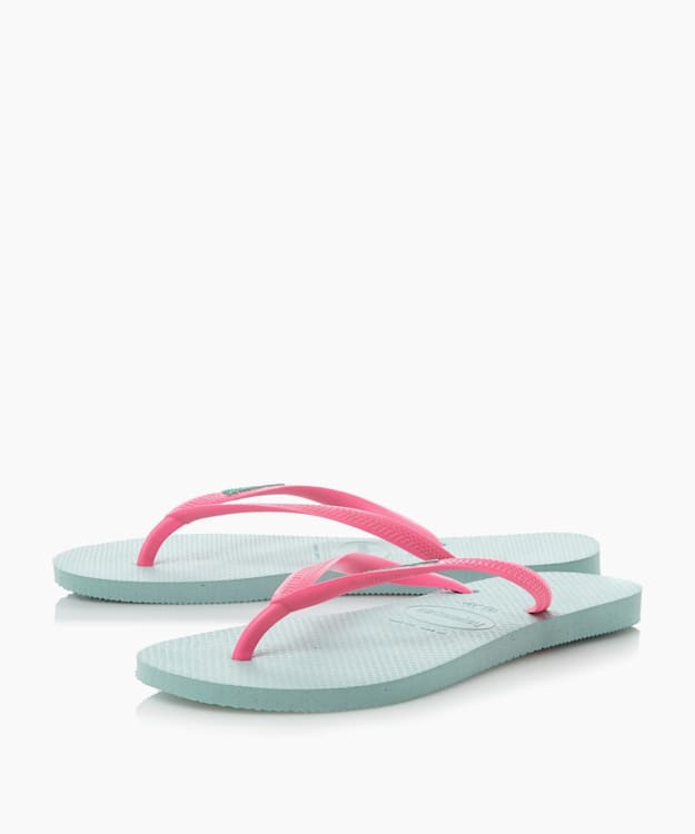 Dune London Slim Flip Flops - Mint Havaianas Two-Tone Flip Flops