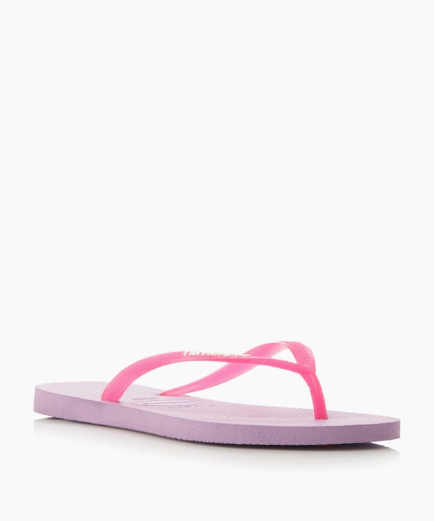 dune london Slim Flip Flops - Purple Havaianas Two-Tone Flip Flops