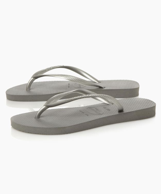 Dune London Slim Flip Flops - Silver Havaianas Slim Metallic Flip Flop