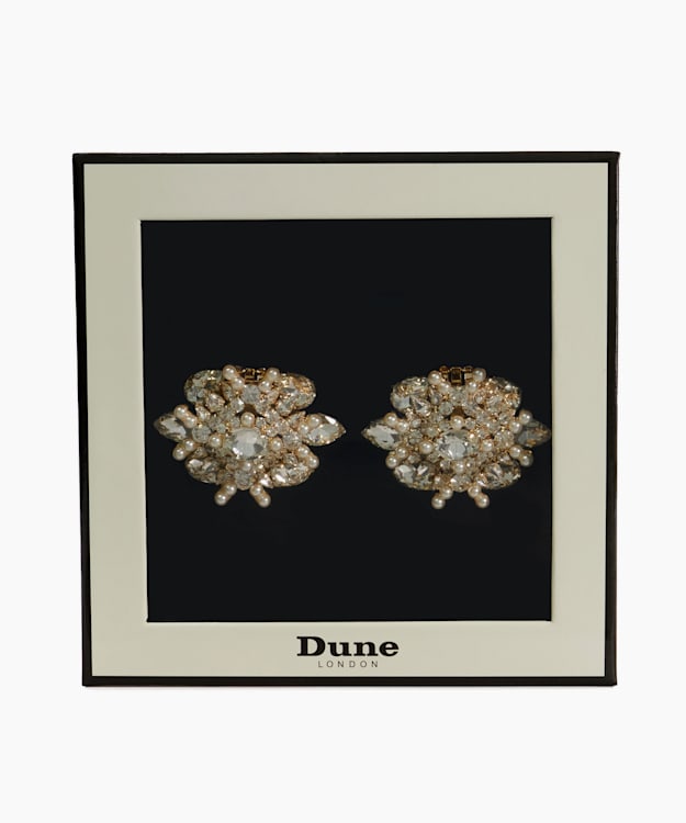 Dune London Soulmates - Gold Gold Wedding Shoe Brooch Detail Clips
