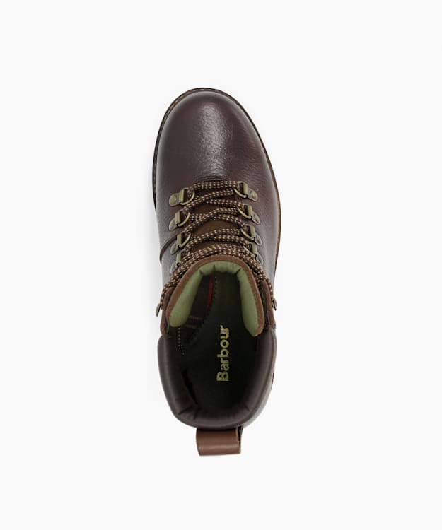 Dune London Stanton1 - Brown Chunky Grain-Leather Hiker Boots