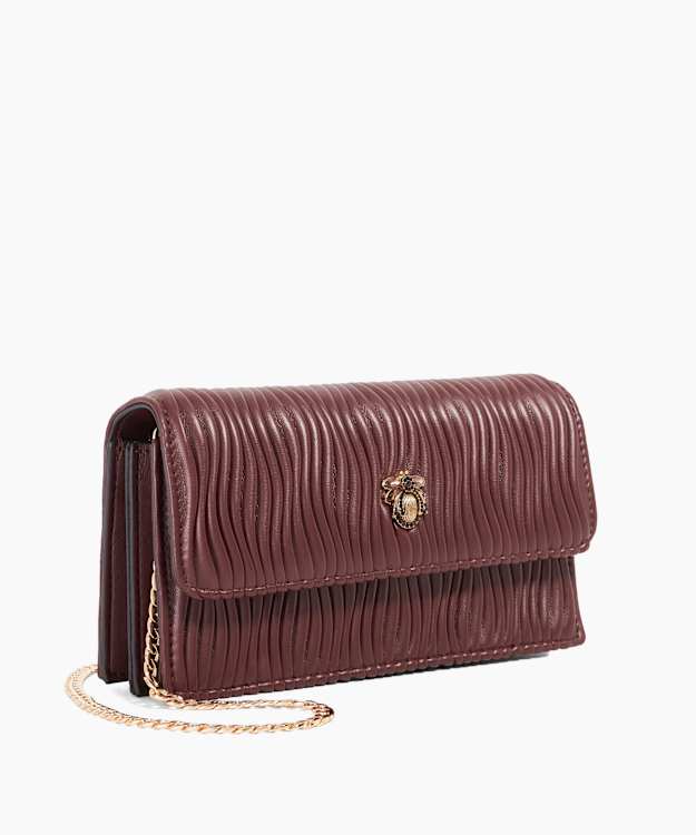 Dune London Starlite - Burgundy Dune Bug Quilted Shoulder Bag