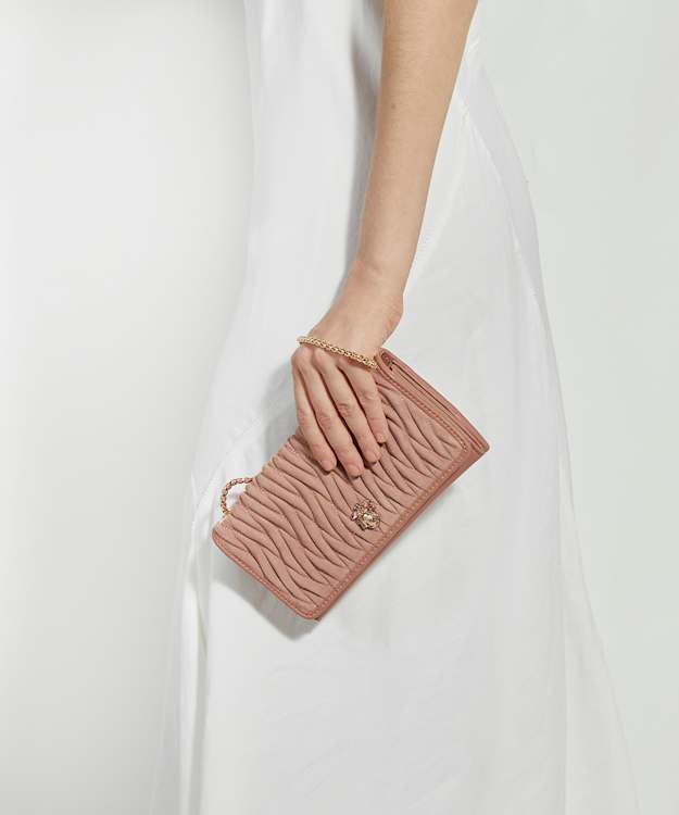 Dune London Strong - Mink Quilted Leather Cross Body Bag