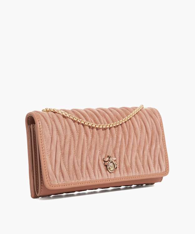 Dune London Strong - Mink Quilted Leather Cross Body Bag