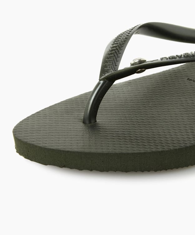 Dune London Swarovski Flip Flops - Khaki Havaianas Slim Swarovski Flip Flops