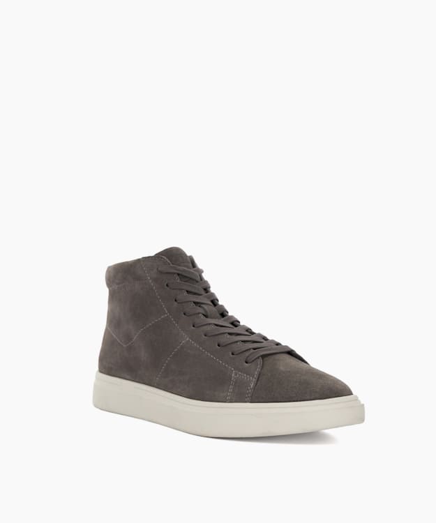 Dune London Sycamour - Grey Lace Up High Top Trainers