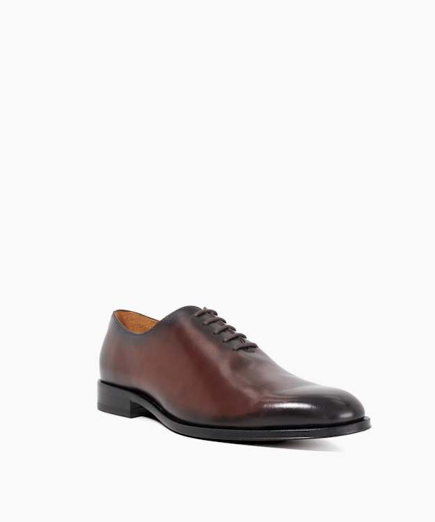 Dune London Sylvester - Dark Brown Premium Dark Brown Leather Gibson