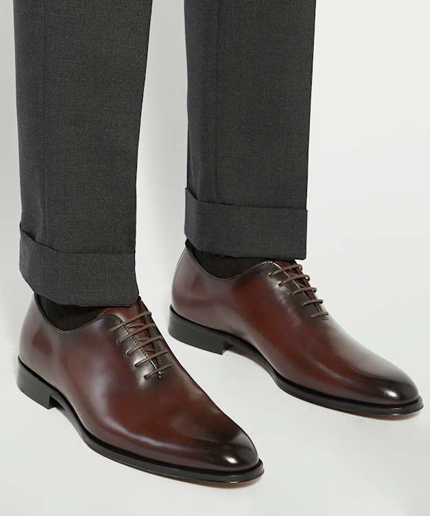 Dune London Sylvester - Dark Brown Premium Dark Brown Leather Gibson