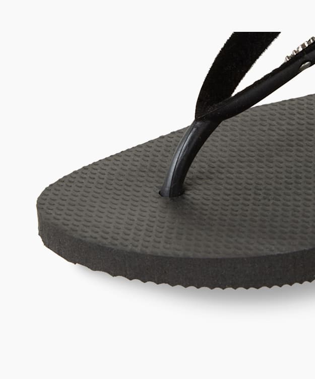 Dune London Velvet Flip Flop - Black Havaianas Velvet Strap Flip Flops