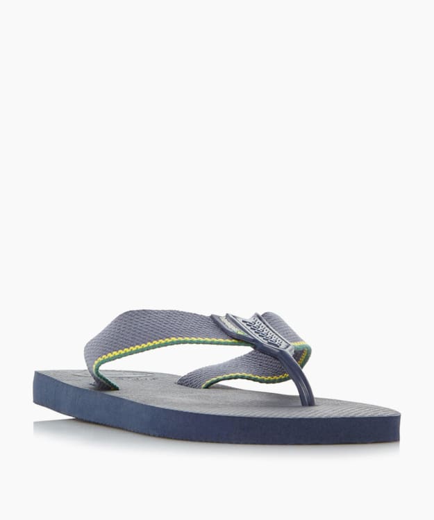 dune london Woven Strap Flip Flops - Navy Havaianas Woven Strap Flip Flops