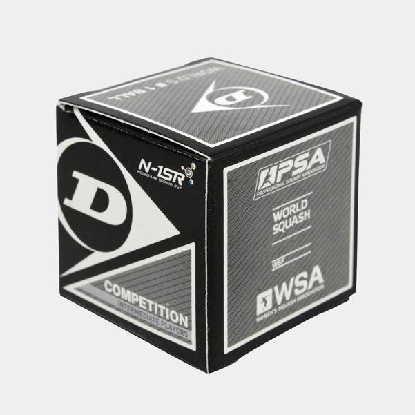 Dunlop Sports Competition Squash Ball 12pcs - Yellow Dot