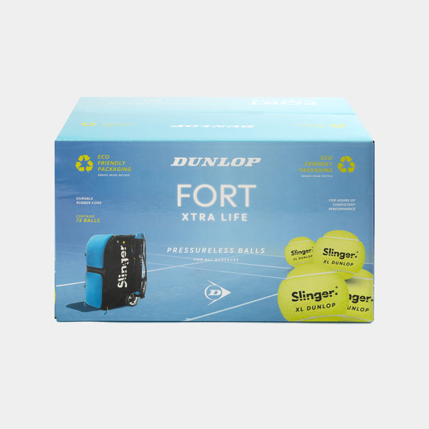 Dunlop Sports FORT XTRA LIFE P/LESS 72BALLS BOX