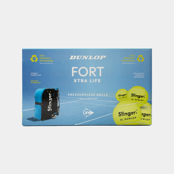 Dunlop Sports FORT XTRA LIFE P/LESS 72BALLS BOX