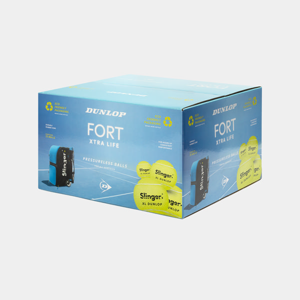 dunlop sports FORT XTRA LIFE P/LESS 72BALLS BOX