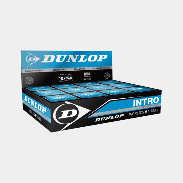 dunlop sports Intro Squash Ball 12pcs - blue dot