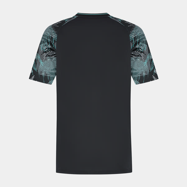 Dunlop Sports MENS GAME TEE 3 Black/White/Aqua Sky