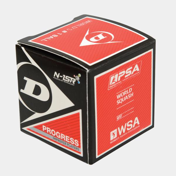 Dunlop Sports Progress Squash Ball 12pcs - Red Dot