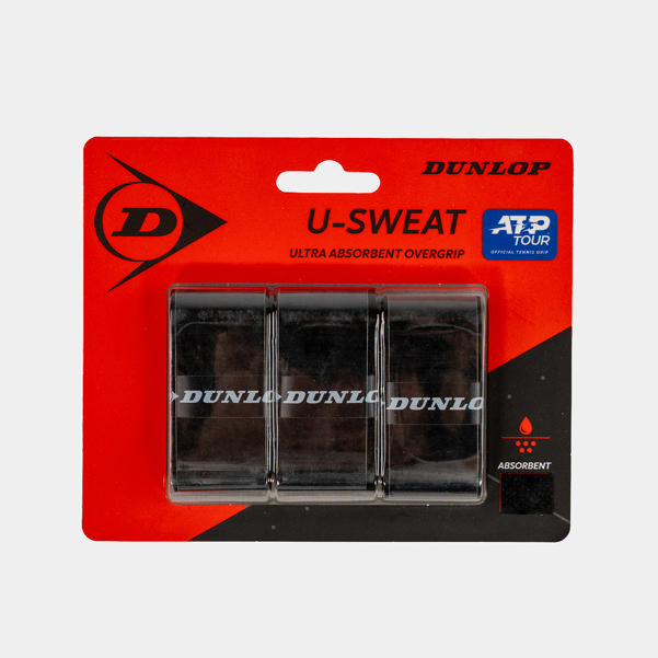 dunlop sports U-SWEAT OGRIP BLK 3PCS BLISTER