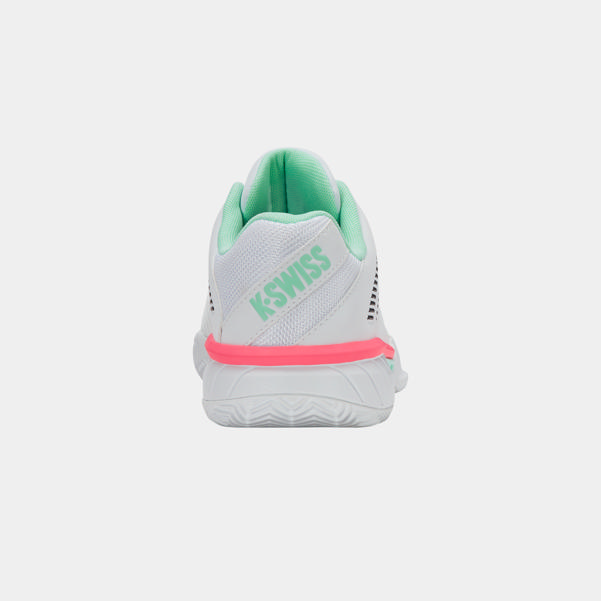 Dunlop Sports EXPRESS LIGHT 3 CLAY White/Neon Mint/Neon Pastel Pink