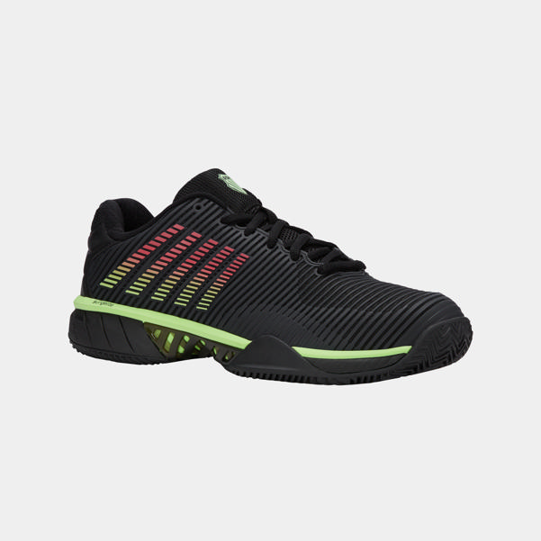 dunlop sports HYPERCOURT EXPRESS 2 CLAY Black/Soft Neon Green/Neon Lava