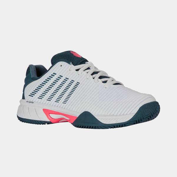 Dunlop Sports HYPERCOURT EXPRESS 2 CLAY White/Stargazer/Neon Blaze