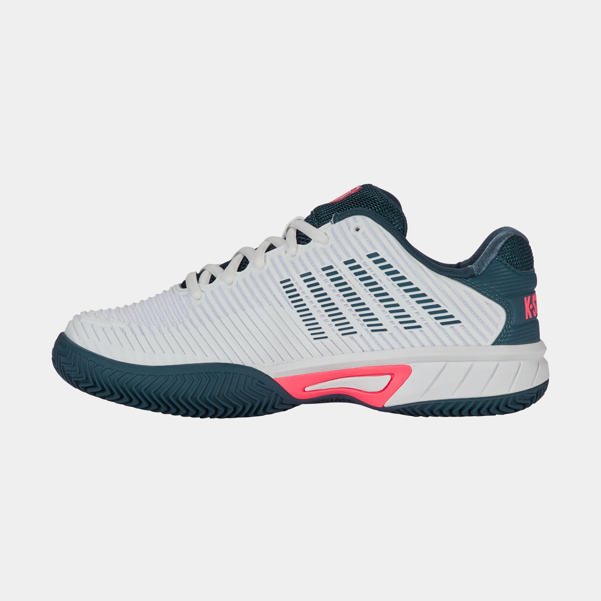 Dunlop Sports HYPERCOURT EXPRESS 2 CLAY White/Stargazer/Neon Blaze