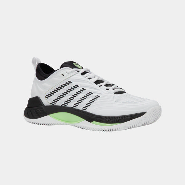 dunlop sports HYPERCOURT SUPREME 2 CLAY White/Black/Soft Neon Green