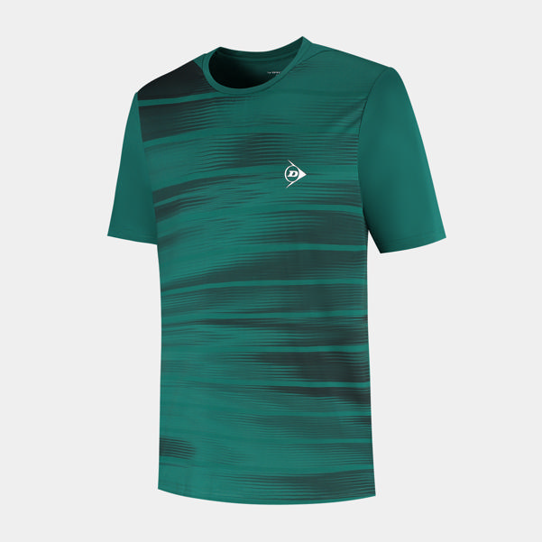 dunlop sports MENS GAME TEE 2 Aventurine Green/Black