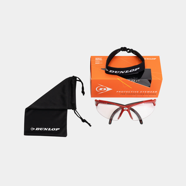 Dunlop Sports PROTECTIVE EYEWEAR-COMP PLAYERS-RED/BLACK