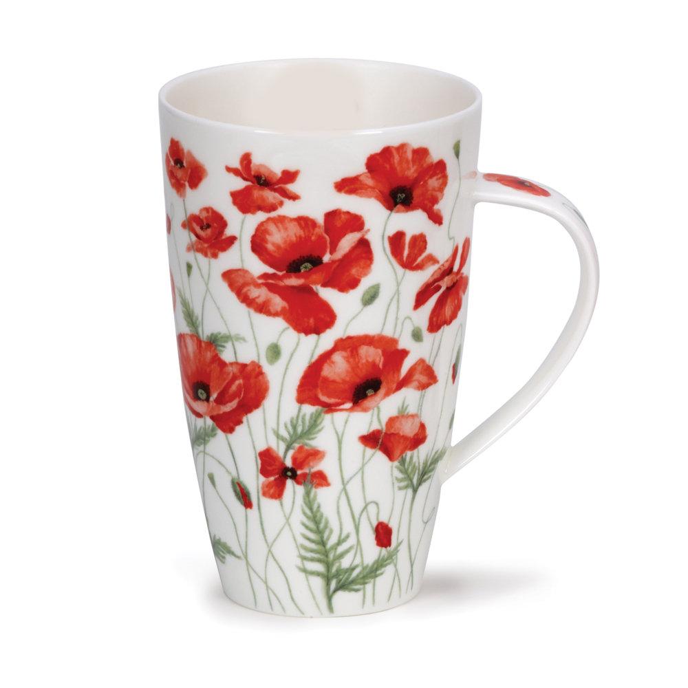 dunoon Henley Poppies - Red
