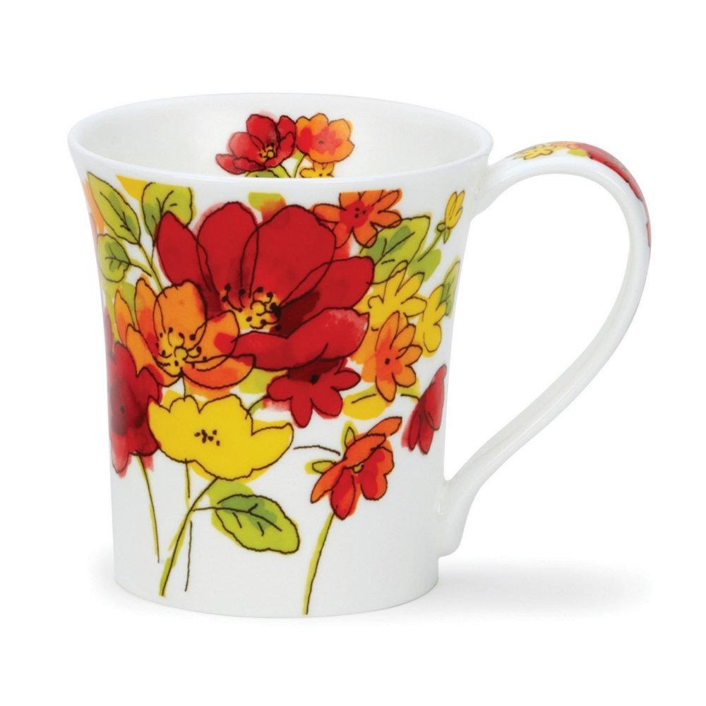 dunoon Jura Inky Florals - Red