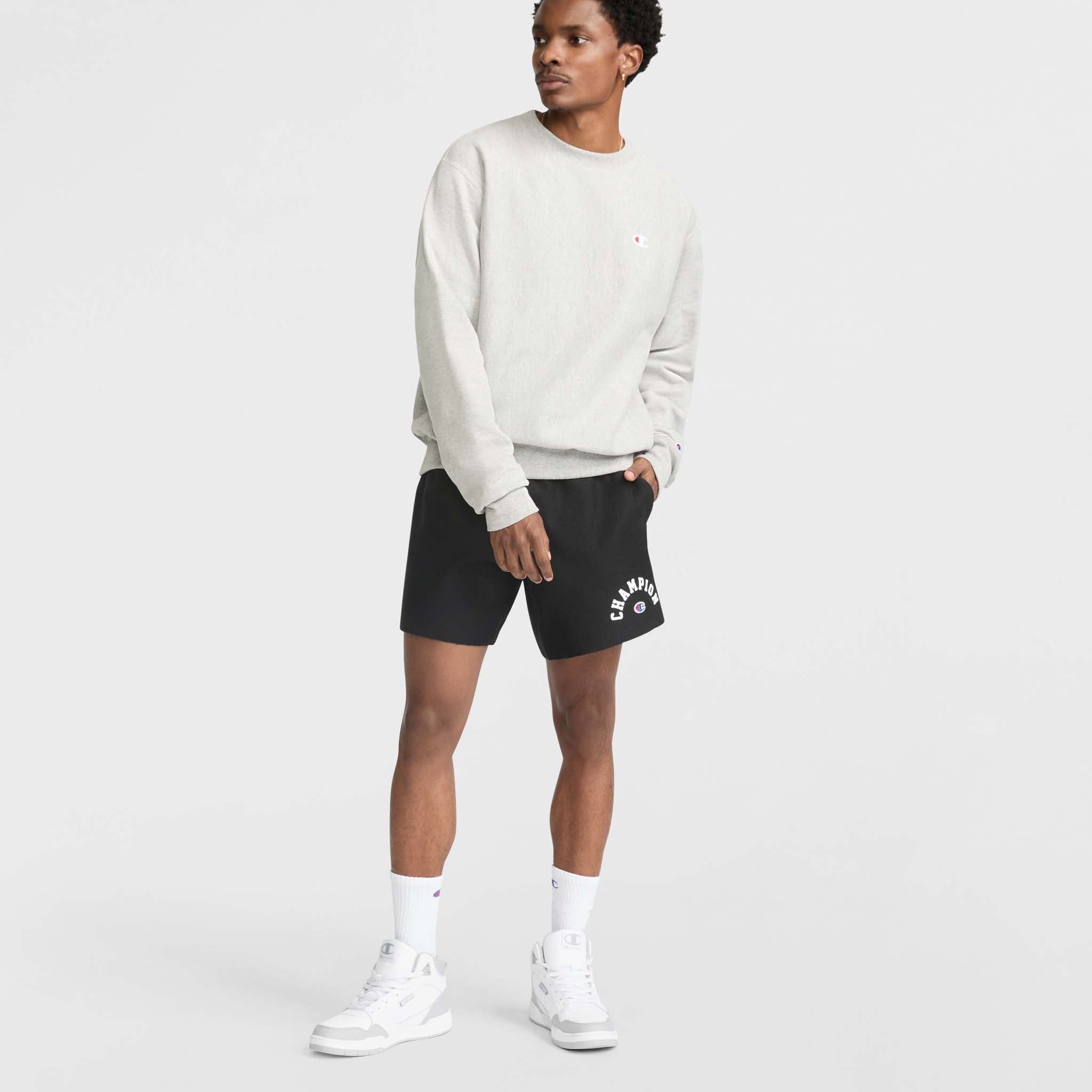 Duofold By Champion 7" Reverse Weave Relay Cut Off Shorts Arch Logo
