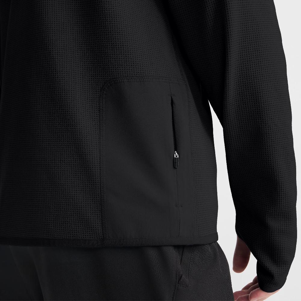 Duofold By Champion C-VPR 1/4 Zip Waffle Knit Pullover Reflective C Logo