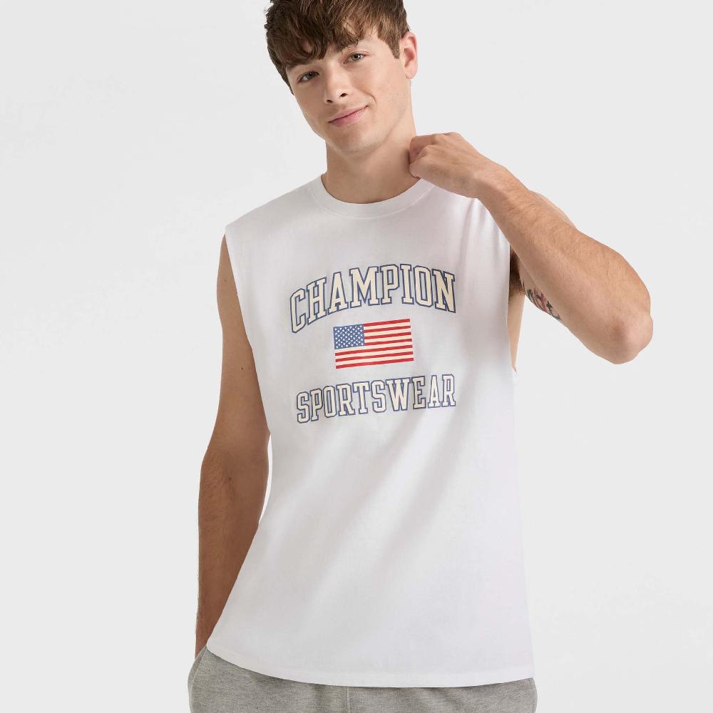 duofold by champion Classic Graphic Muscle Tank USA Sportswear