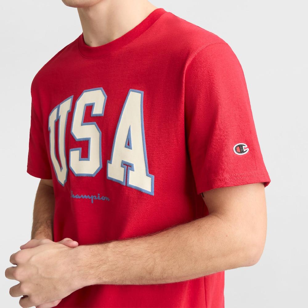Duofold By Champion Classic Graphic T-Shirt USA Block Logo