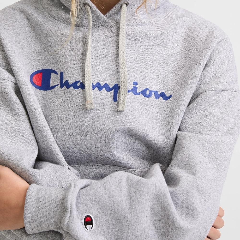 Duofold By Champion Powerblend Hoodie Script Logo