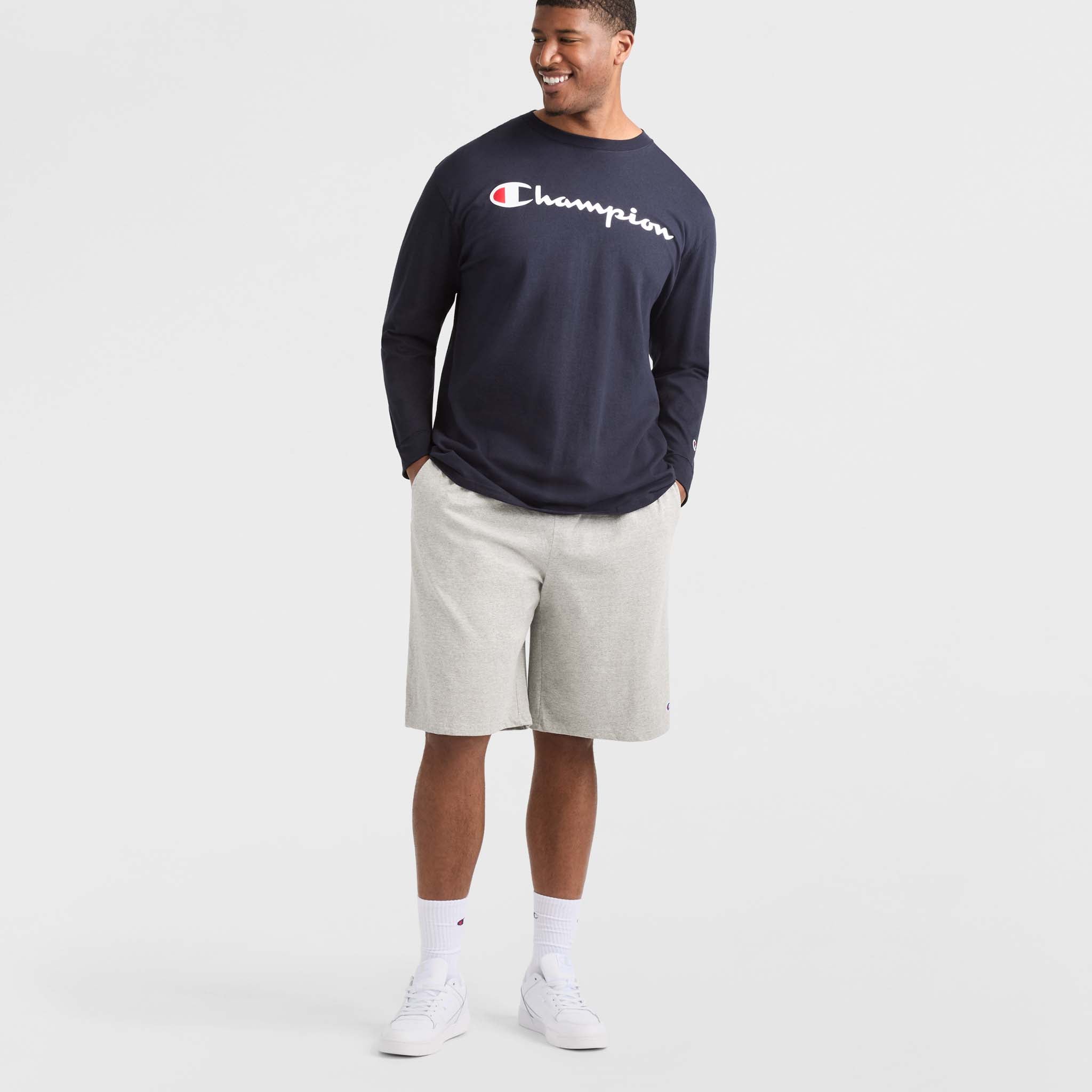 Duofold By Champion Lightweight Lounge Shorts C Patch Logo - Big & Tall