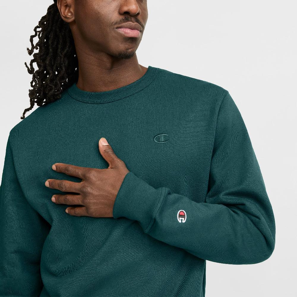 Duofold By Champion Powerblend Crewneck Sweatshirt C Logo