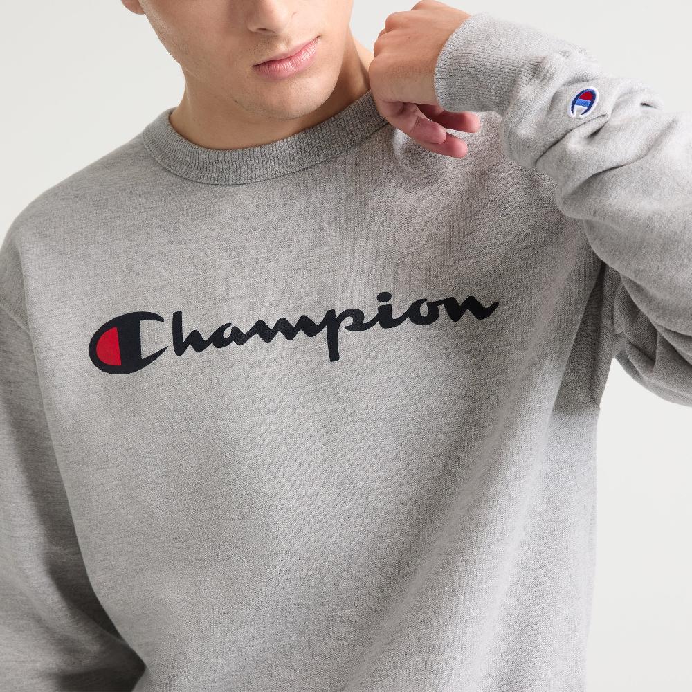 Duofold By Champion Powerblend Crewneck Sweatshirt Classic Script Logo
