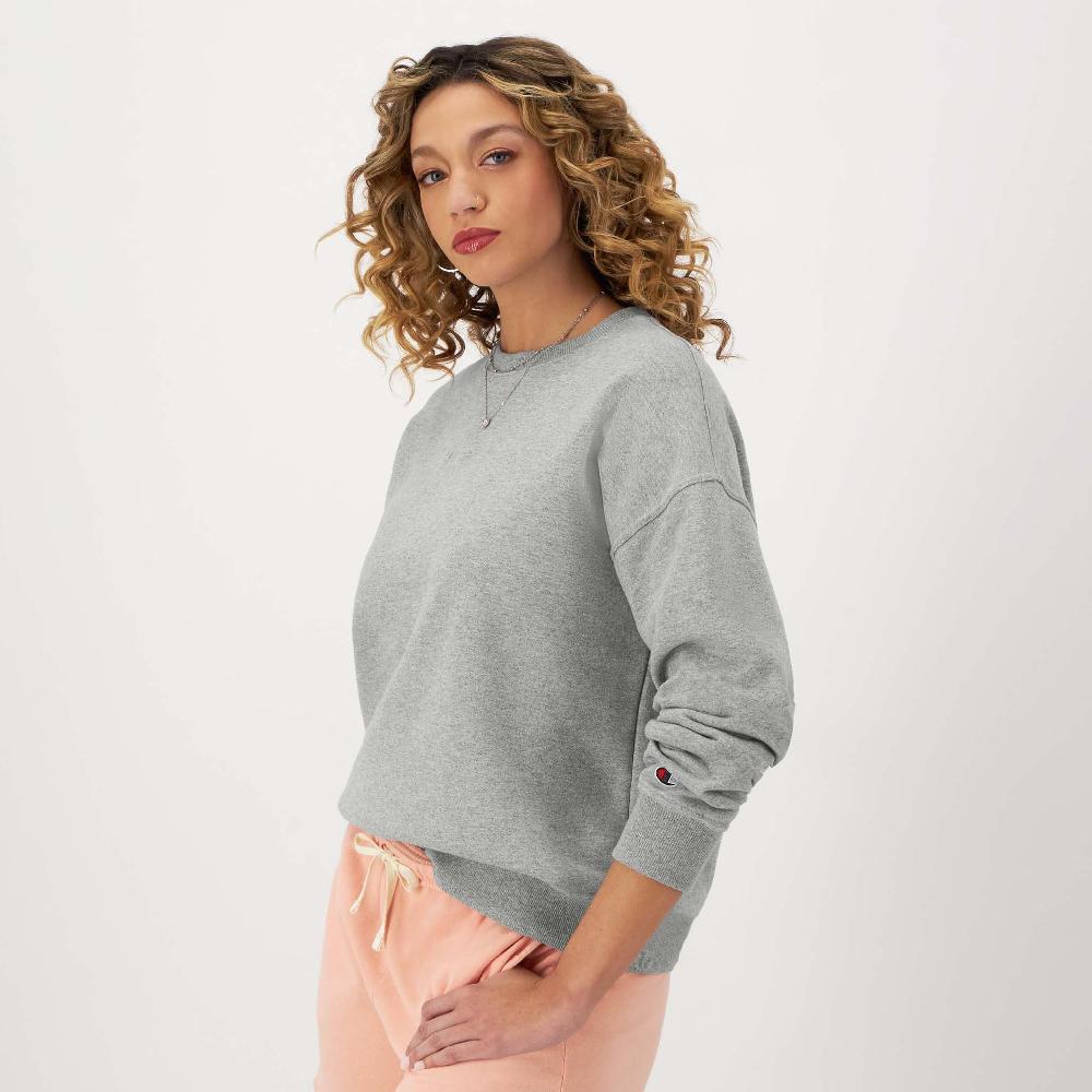 Duofold By Champion Powerblend Crewneck Sweatshirt Embroidered Script Logo