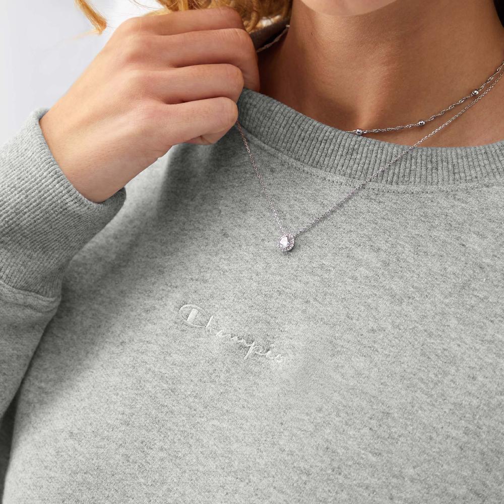 Duofold By Champion Powerblend Crewneck Sweatshirt Embroidered Script Logo