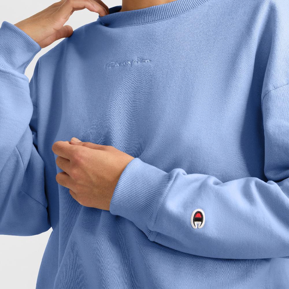 Duofold By Champion Powerblend Crewneck Sweatshirt Embroidered Script Logo