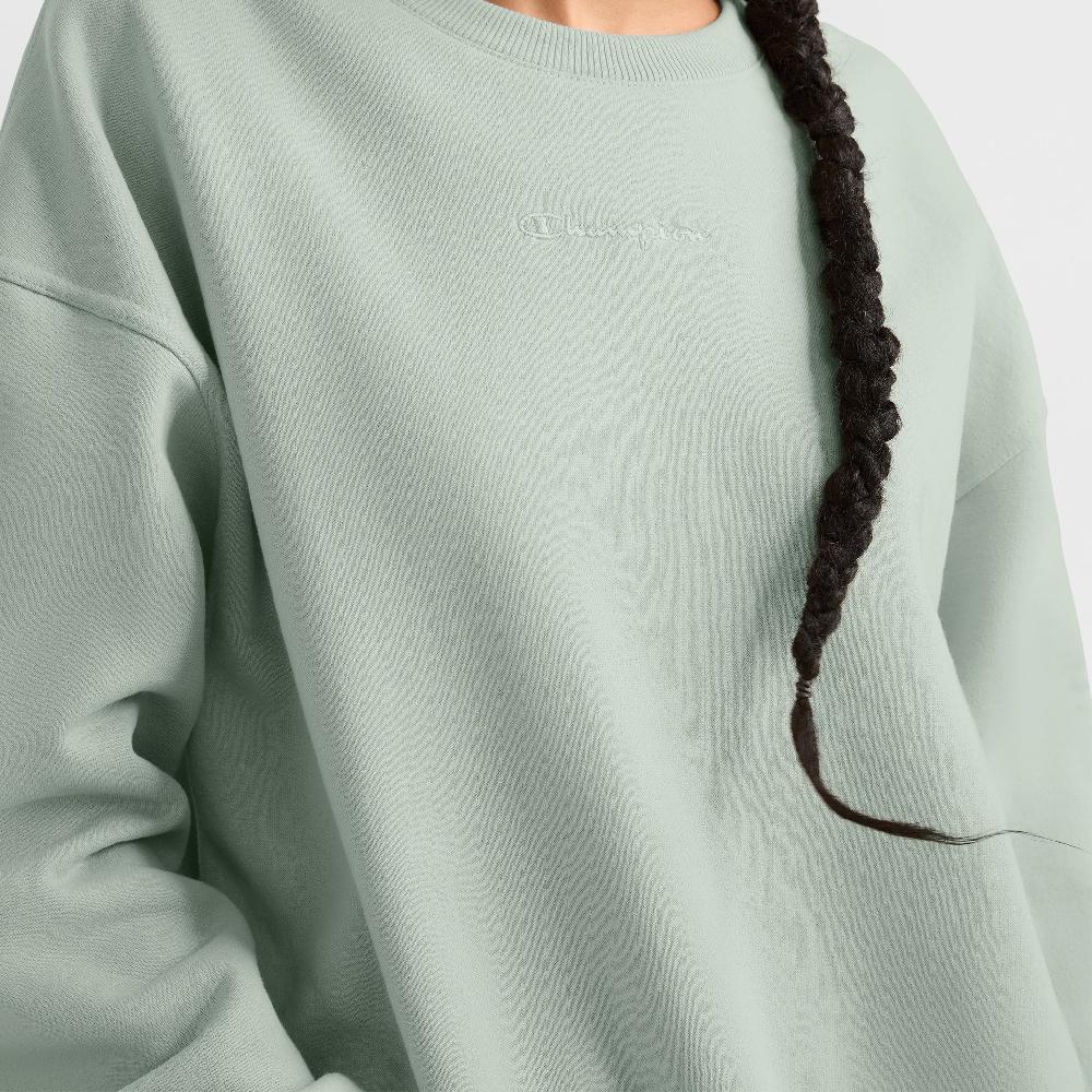 Duofold By Champion Powerblend Crewneck Sweatshirt Embroidered Script Logo