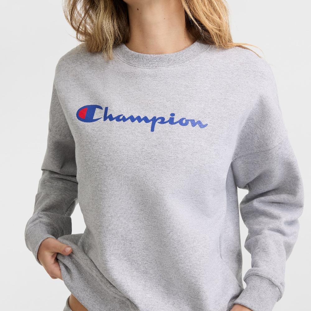 Duofold By Champion Powerblend Crewneck Sweatshirt Script Logo