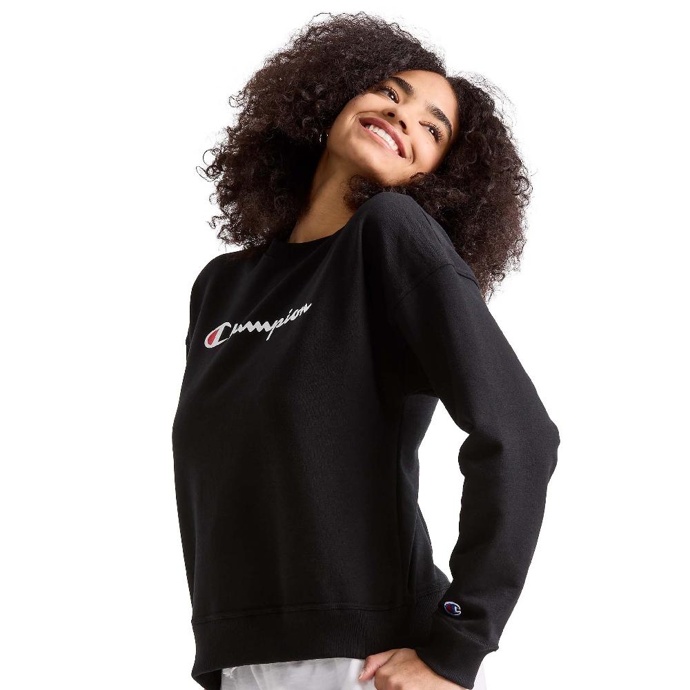 Duofold By Champion Powerblend Crewneck Sweatshirt Script Logo