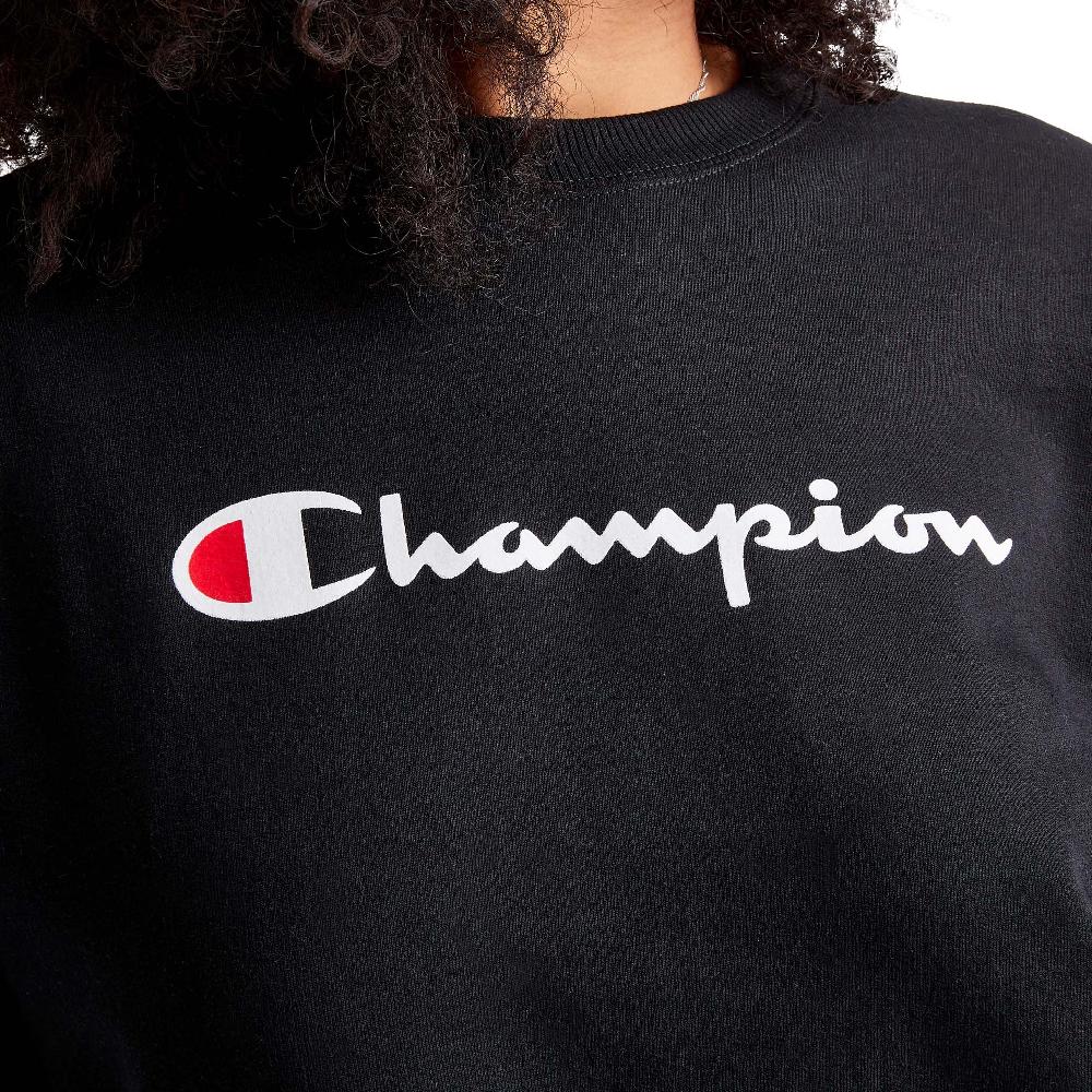 Duofold By Champion Powerblend Crewneck Sweatshirt Script Logo